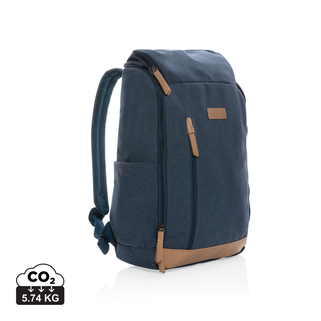 Impact AWARE™ 15' laptopryggsäck i 16 oz. återvunnen canvas