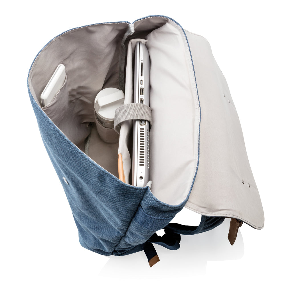 Canvas laptopryggsäck, PVC-fri