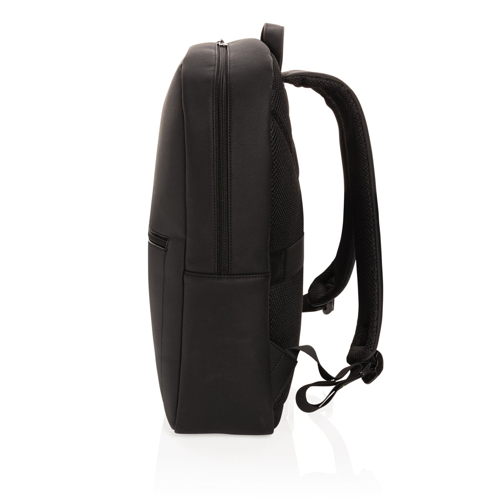 Swiss Peak lyxig laptopryggsäck i PU, PVC-fri