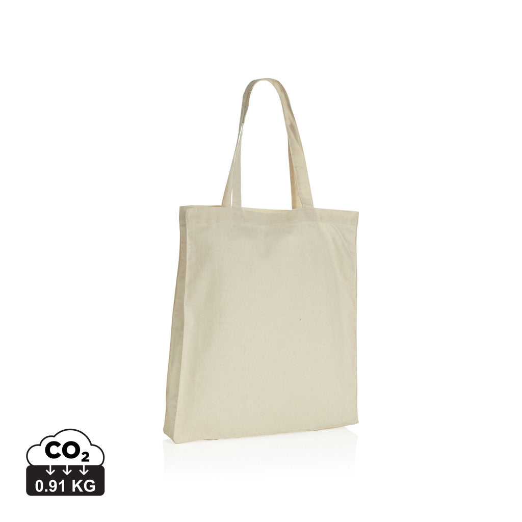 Impact AWARE™ shoppingkasse m. bälg återvunnen bomull 145gsm