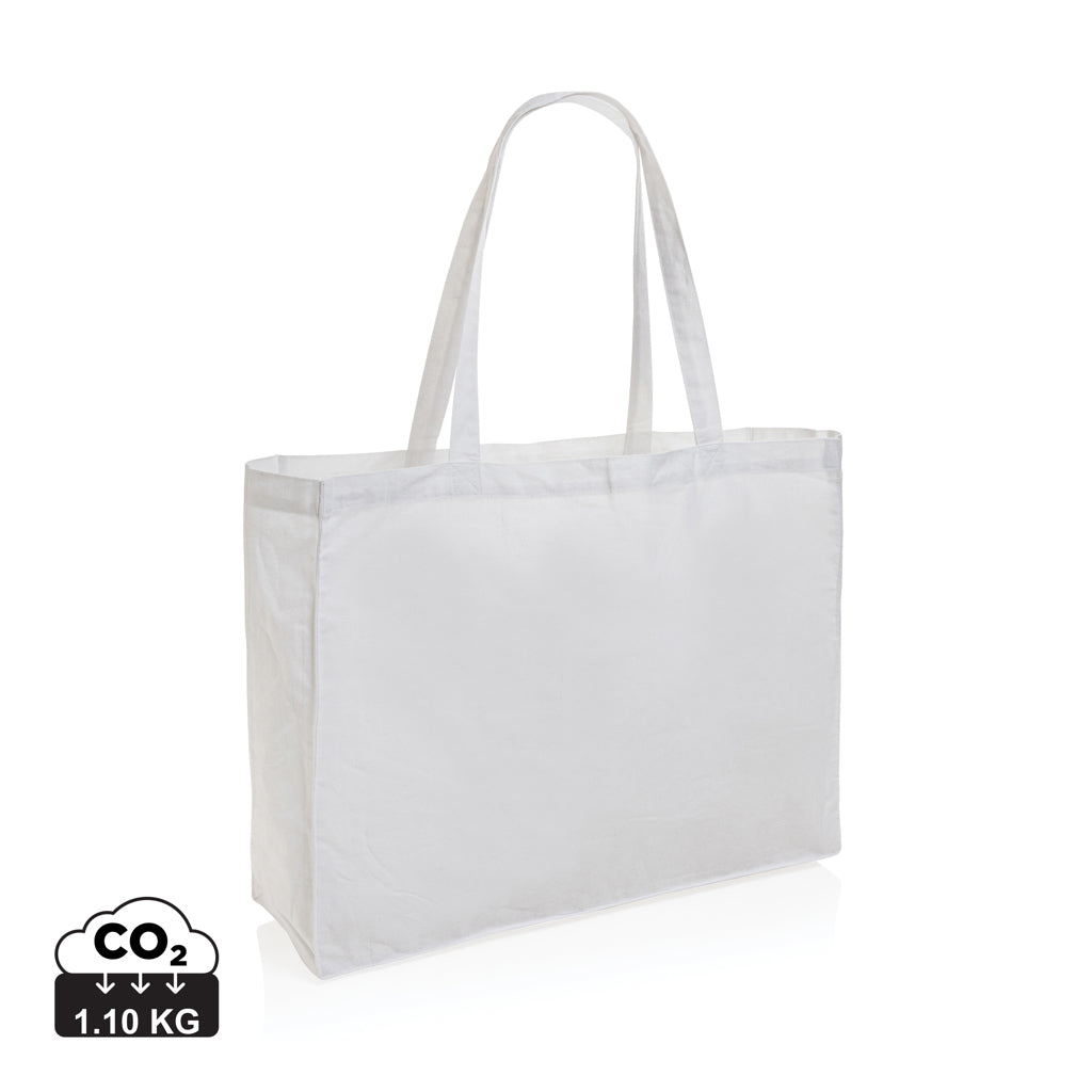 Impact AWARE™ shoppingkasse m. bälg återvunnen bomull 145gr