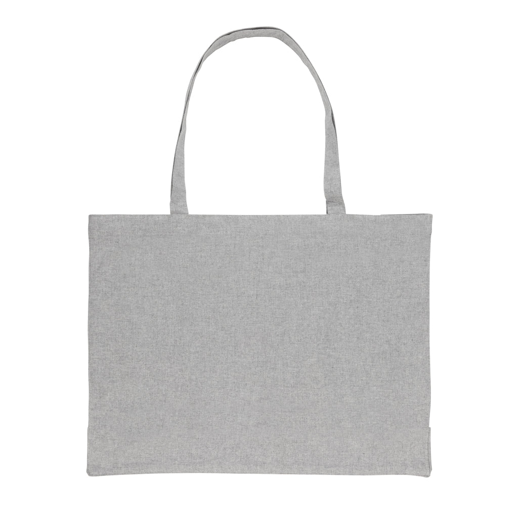 Impact AWARE™ shoppingkasse m. bälg återvunnen bomull 145gr
