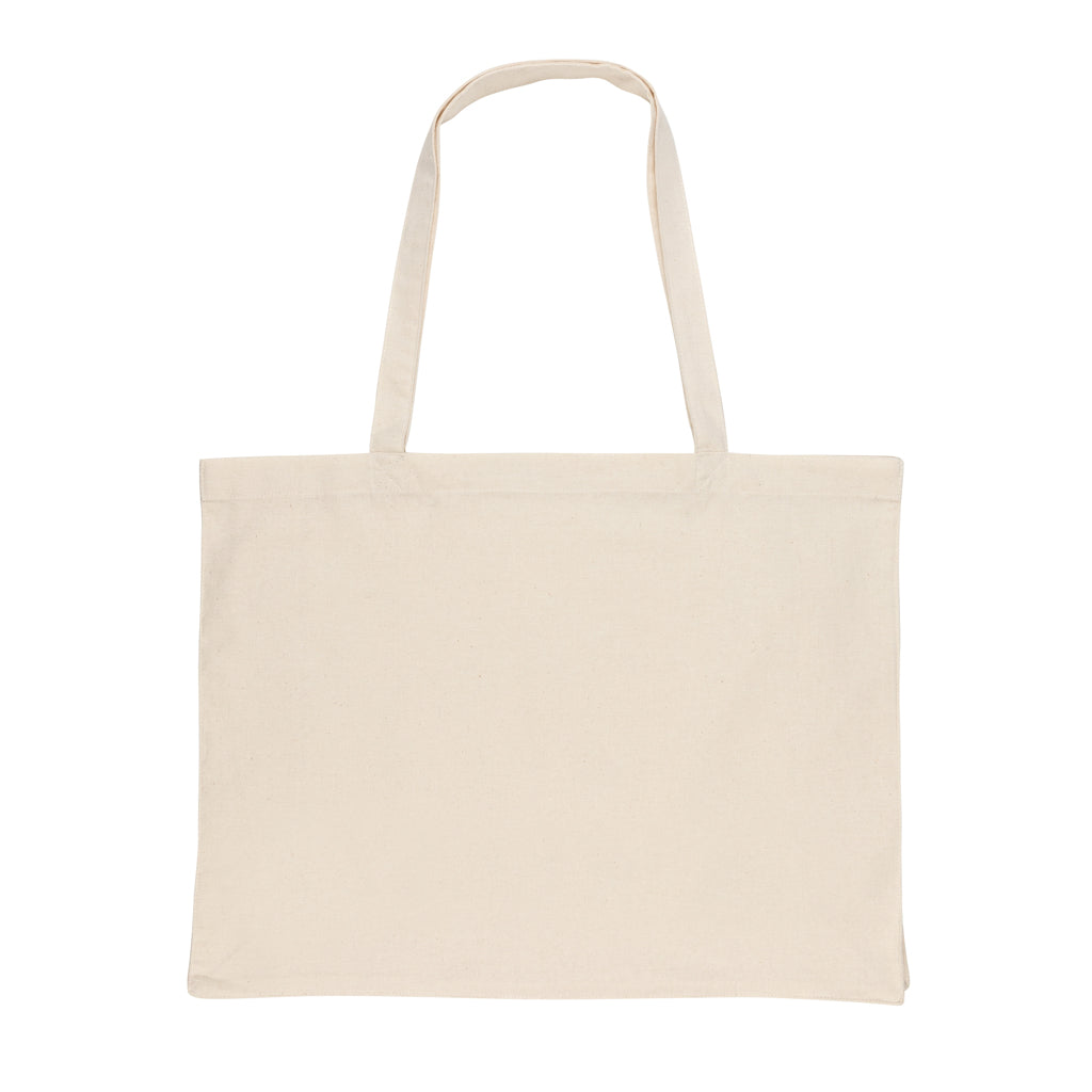 Impact AWARE™ shoppingkasse m. bälg återvunnen bomull 145gr