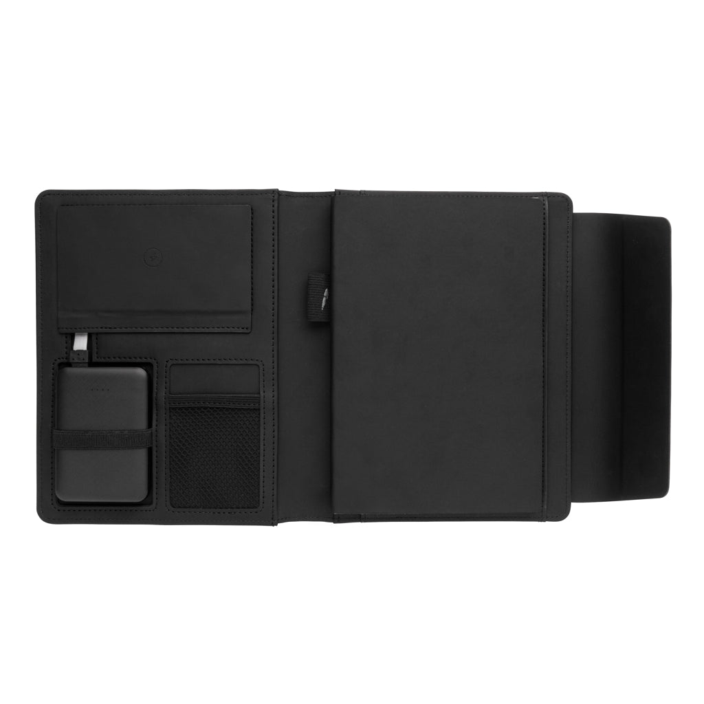 Fiko A5 portfolio med trådlös laddning och powerbank