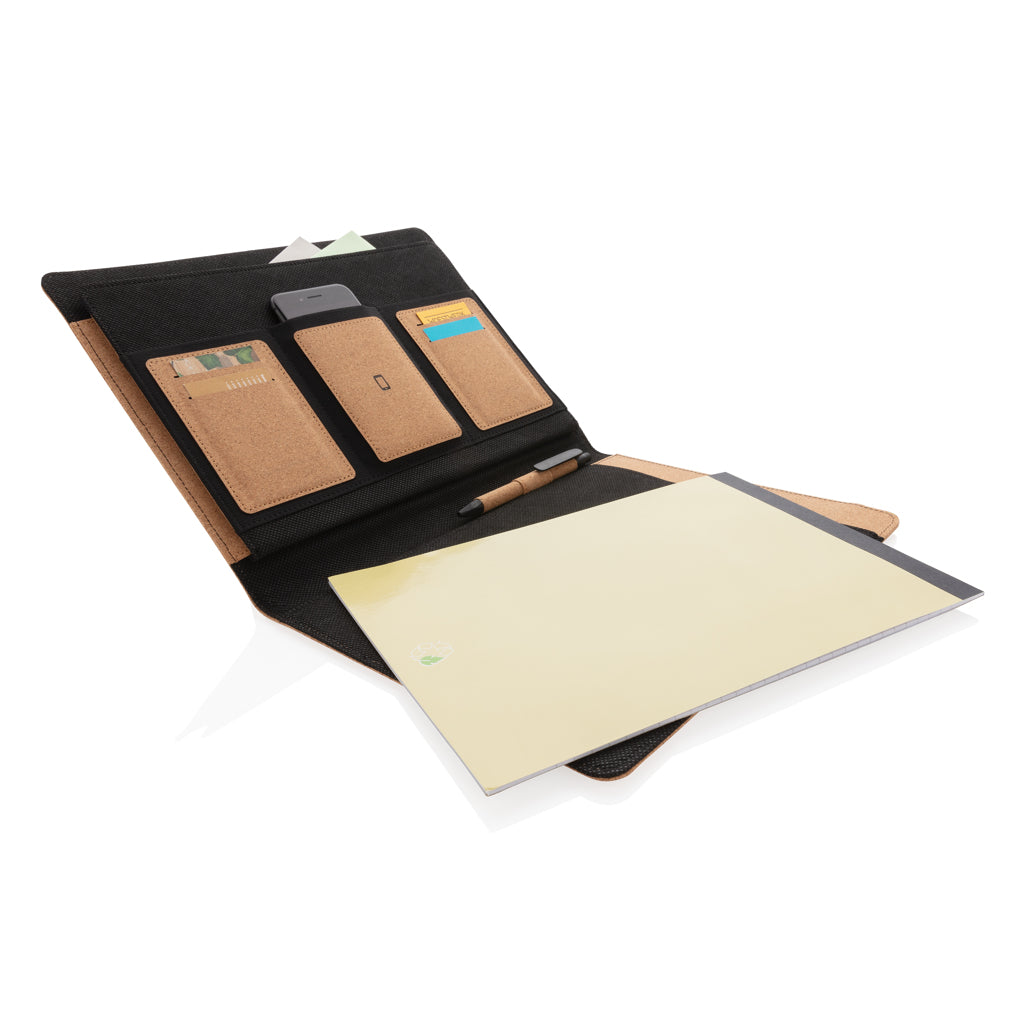 A4 portfolio i kork med penna