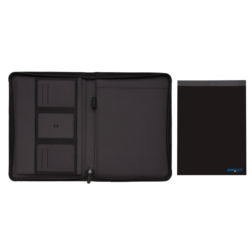 Impact AWARE™ RPET A4 portfolio med dragkedja