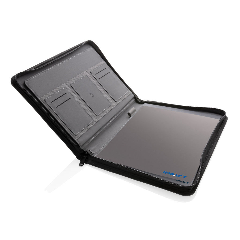 Impact AWARE™ RPET A4 portfolio med dragkedja