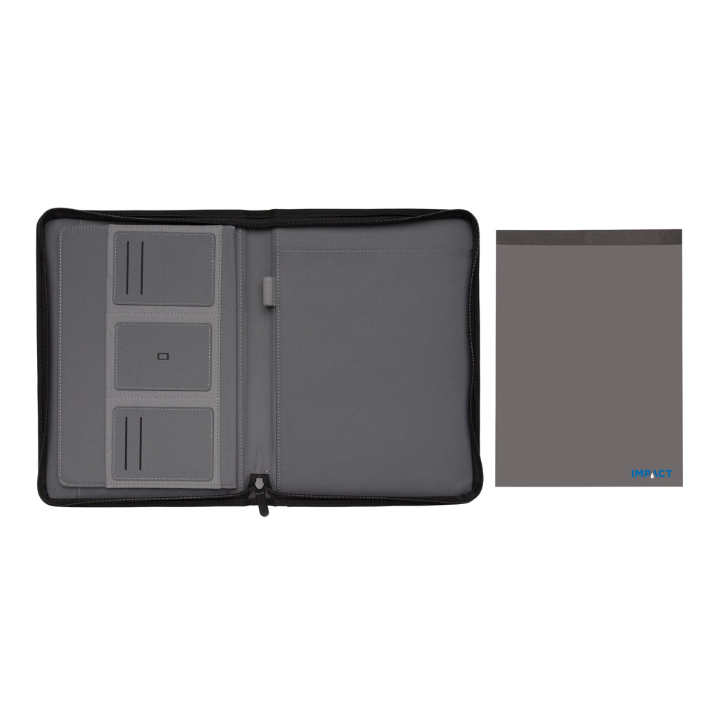 Impact AWARE™ RPET A4 portfolio med dragkedja