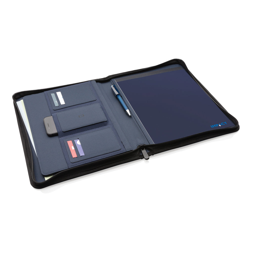 Impact AWARE™ RPET A4 portfolio med dragkedja
