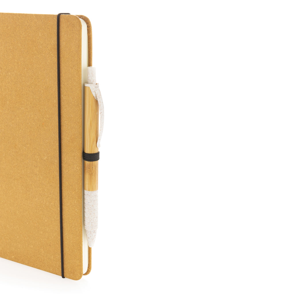 A5 hardcover anteckningsbok i återvunnet läder