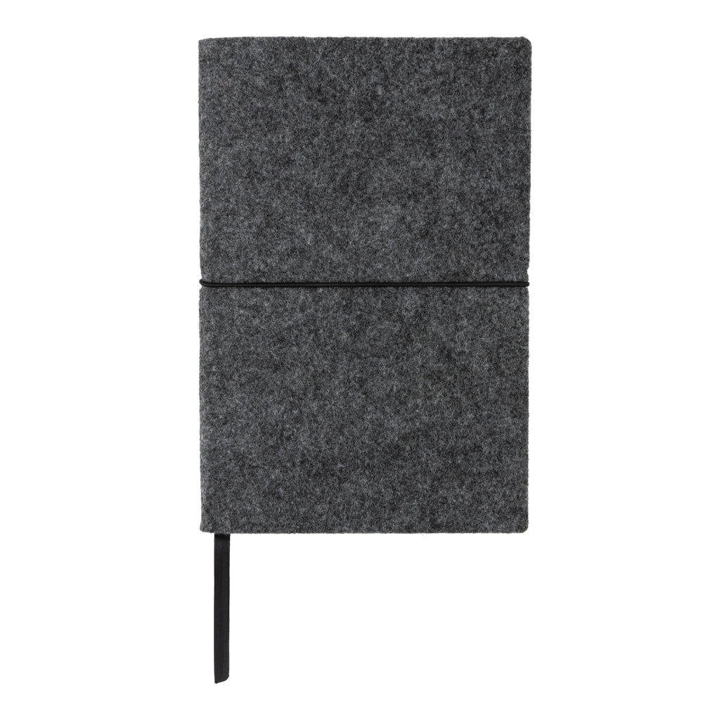 A5 softcover filt anteckningsbok GRS certifierad