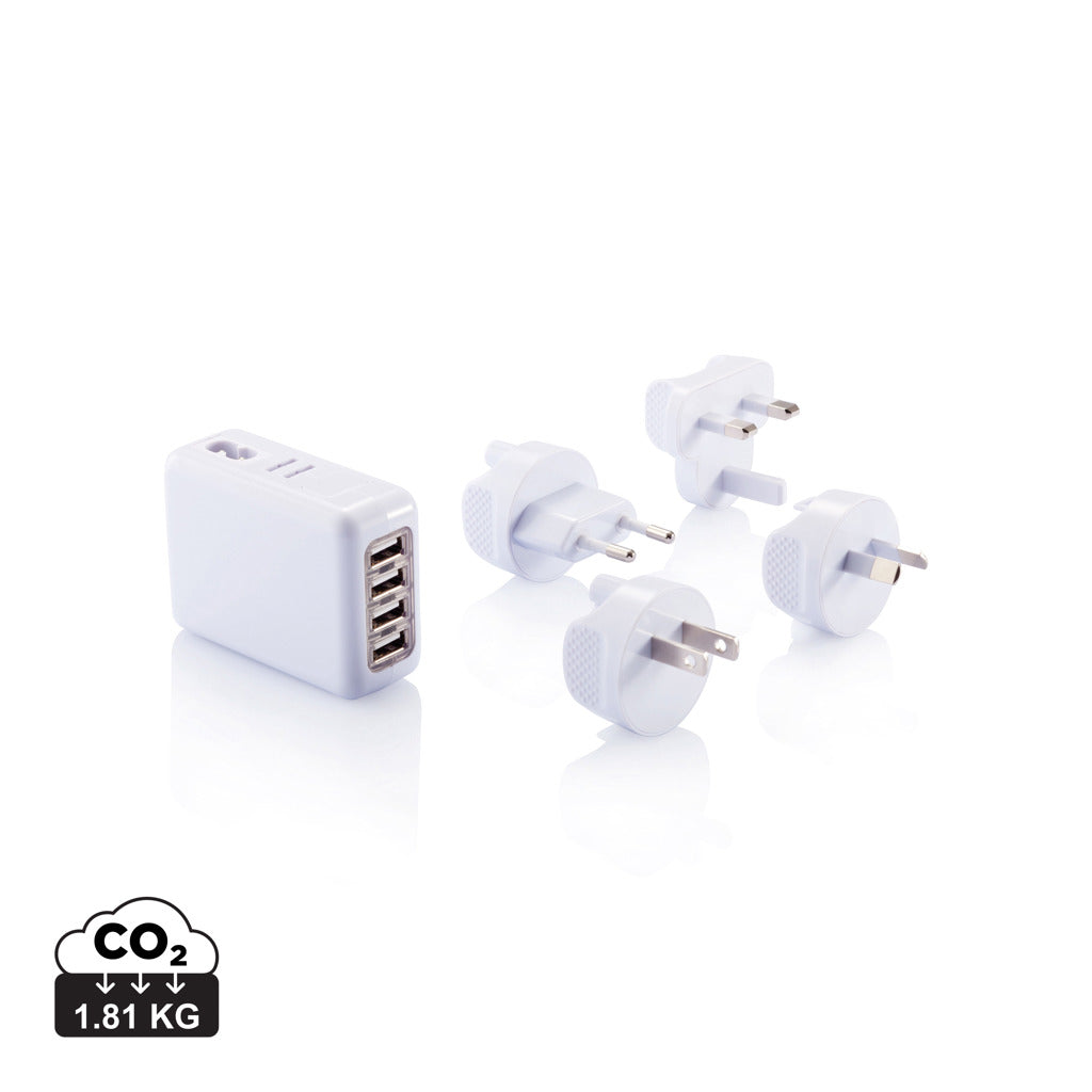 Reseadapter med fyra USB-portar
