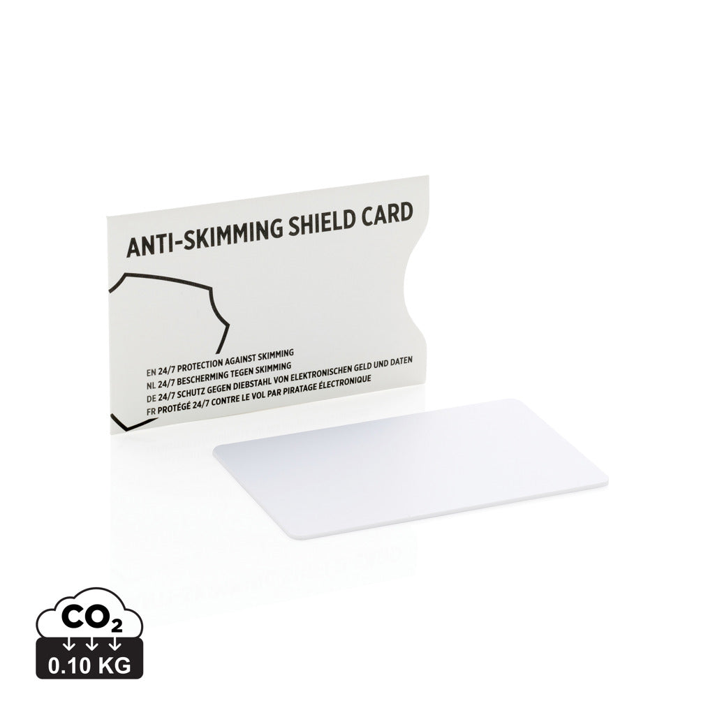 Anti-skimming kortsköld med aktivt störnings-chip