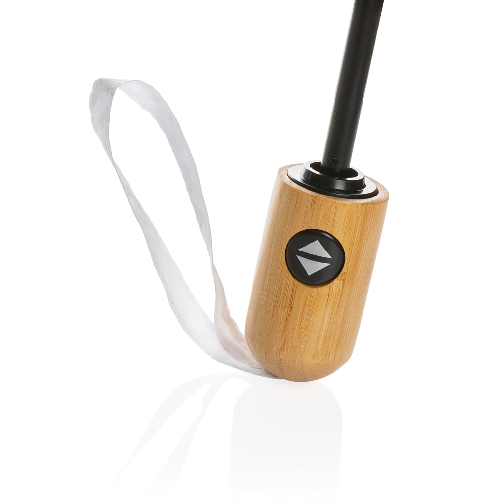 21' Impact Aware™ RPET 190T automatiskt bambu paraply