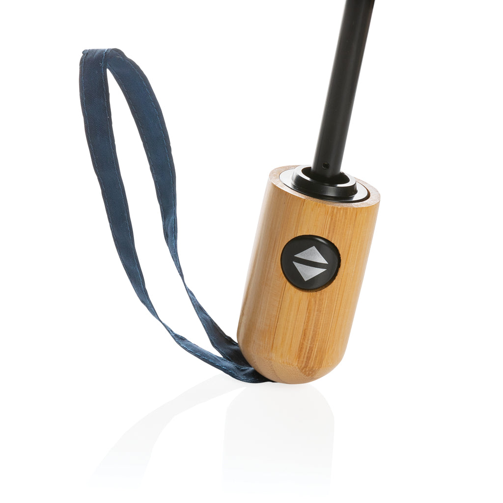 21' Impact Aware™ RPET 190T automatiskt bambu paraply