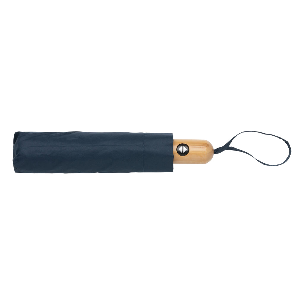 21' Impact Aware™ RPET 190T automatiskt bambu paraply