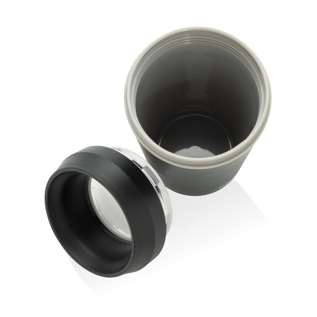 Topl To Go-glas av återvunnen plast Patenterat 360-lock 354