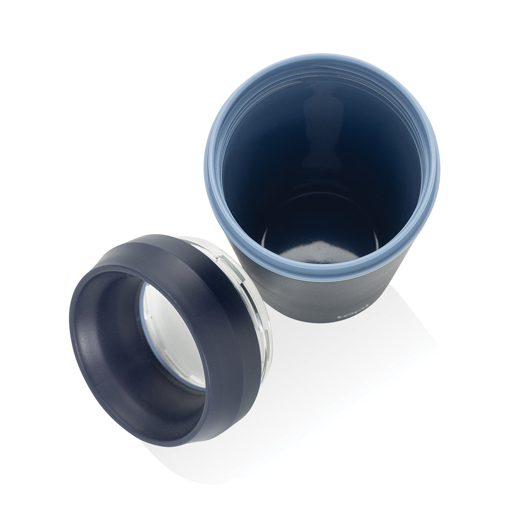 Topl To Go-glas av återvunnen plast Patenterat 360-lock 354