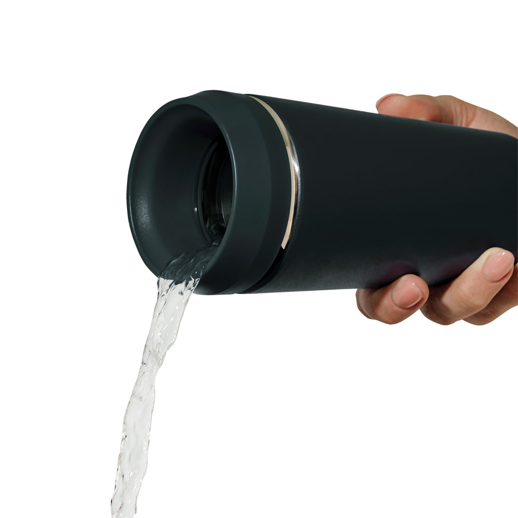 Topl To Go-glas i återvunnet stål Patenterat 360-lock 354 ml