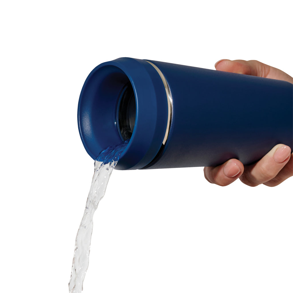 Topl To Go-glas i återvunnet stål Patenterat 360-lock 354 ml