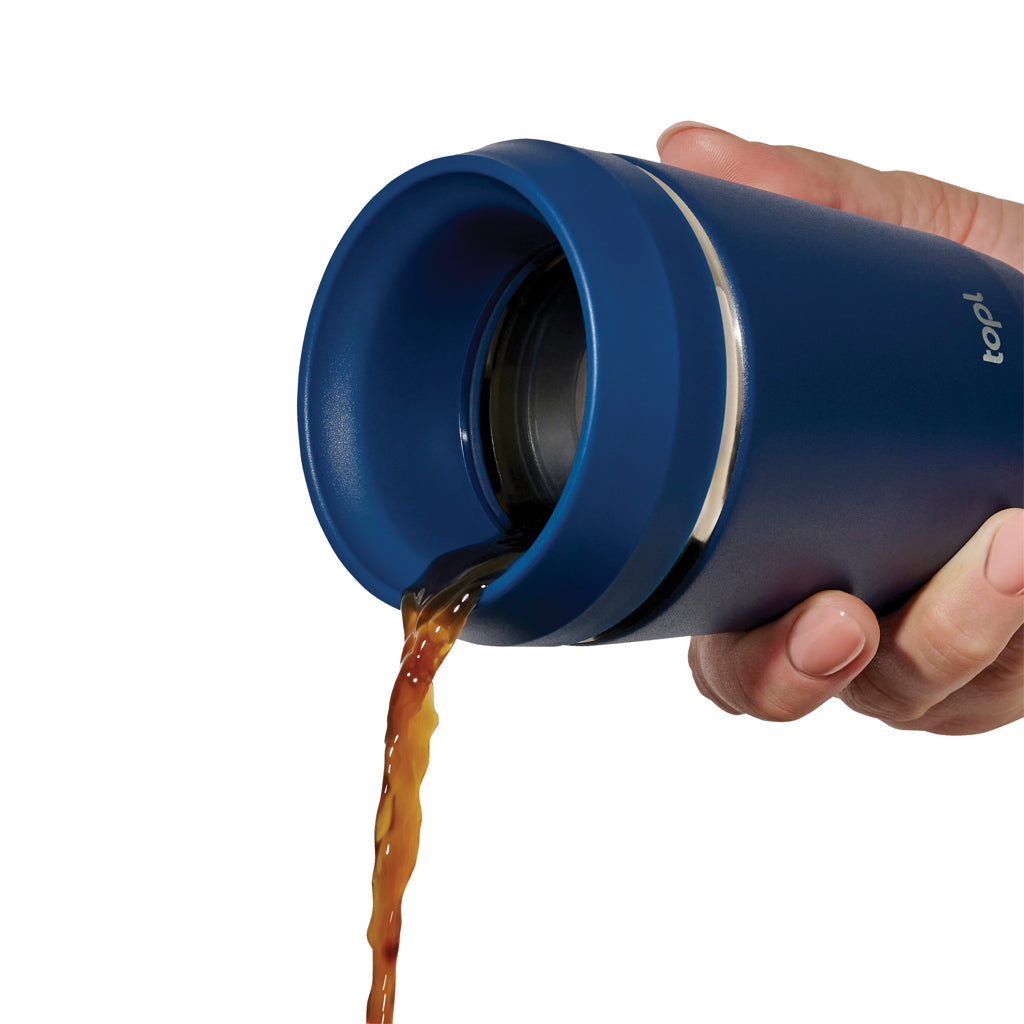 Topl To Go-glas i återvunnet stål Patenterat 360-lock 235 ml