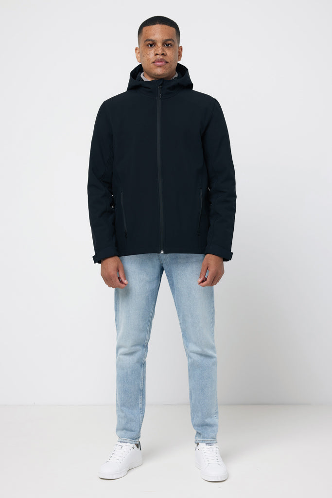 IQONIQ Makalu soft shell herrjacka i återvunnen polyester