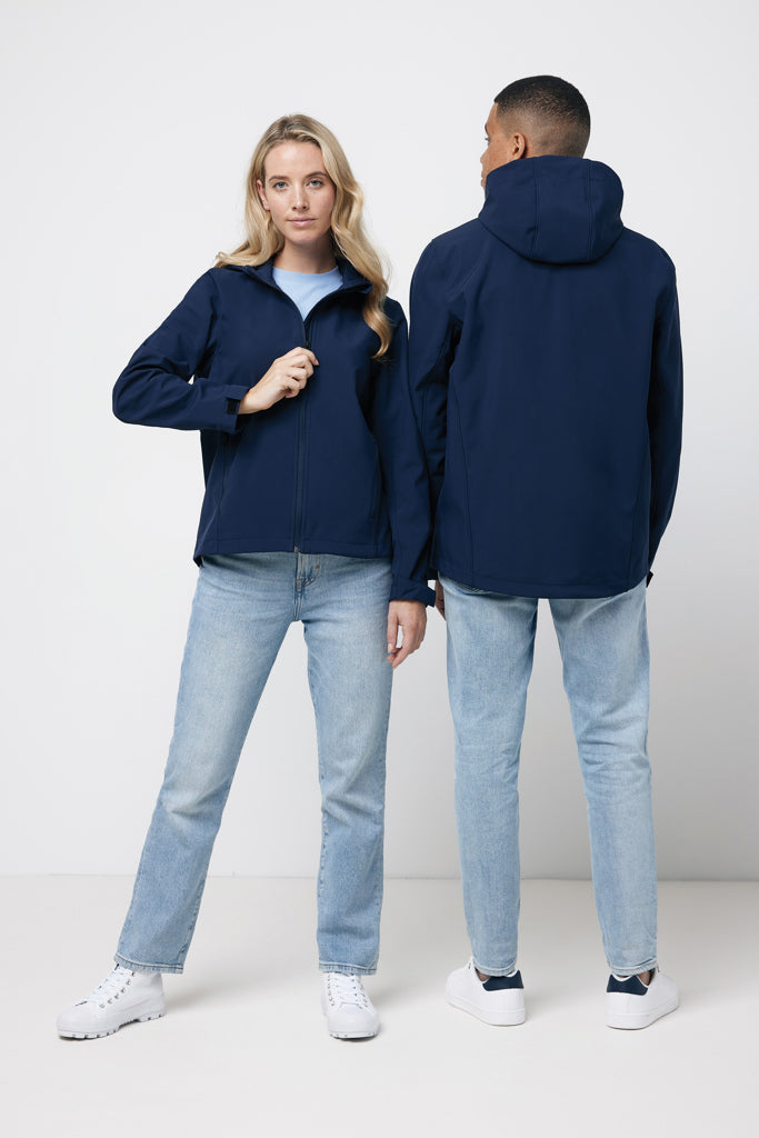 IQONIQ Makalu soft shell herrjacka i återvunnen polyester
