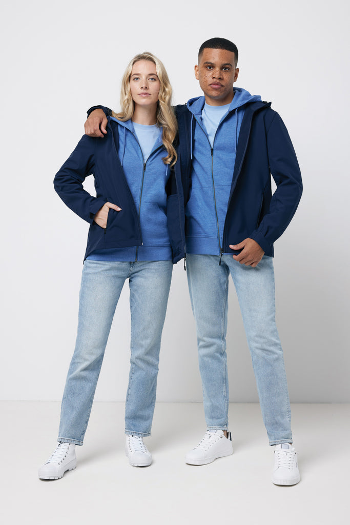 IQONIQ Makalu soft shell herrjacka i återvunnen polyester