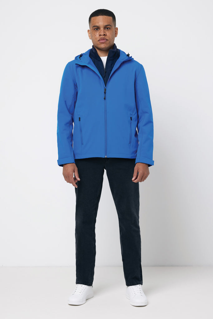 IQONIQ Makalu soft shell herrjacka i återvunnen polyester