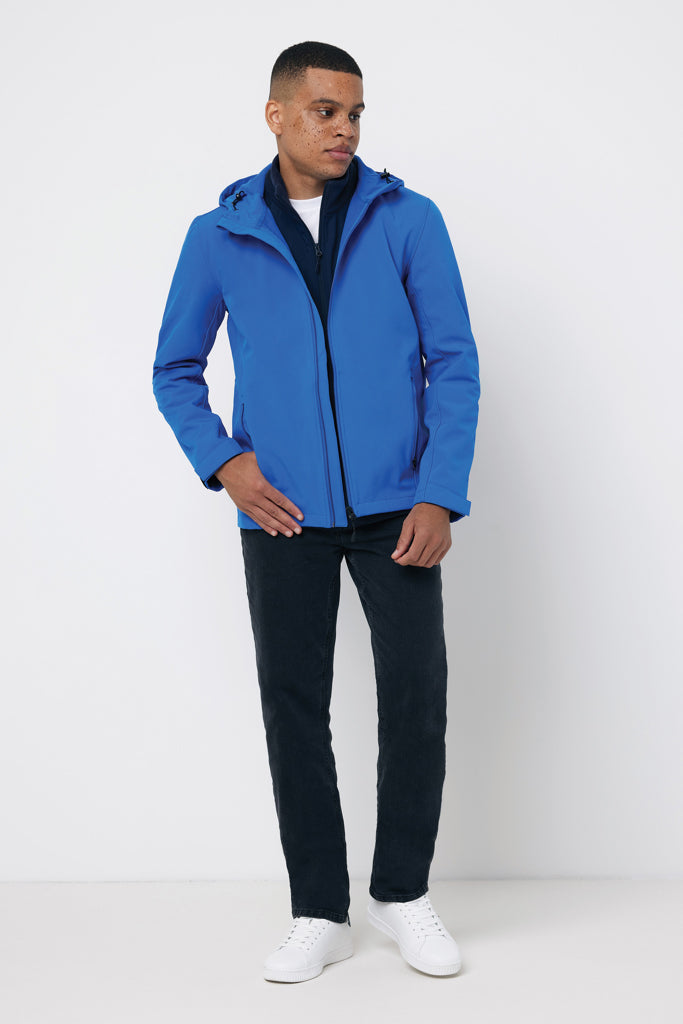 IQONIQ Makalu soft shell herrjacka i återvunnen polyester
