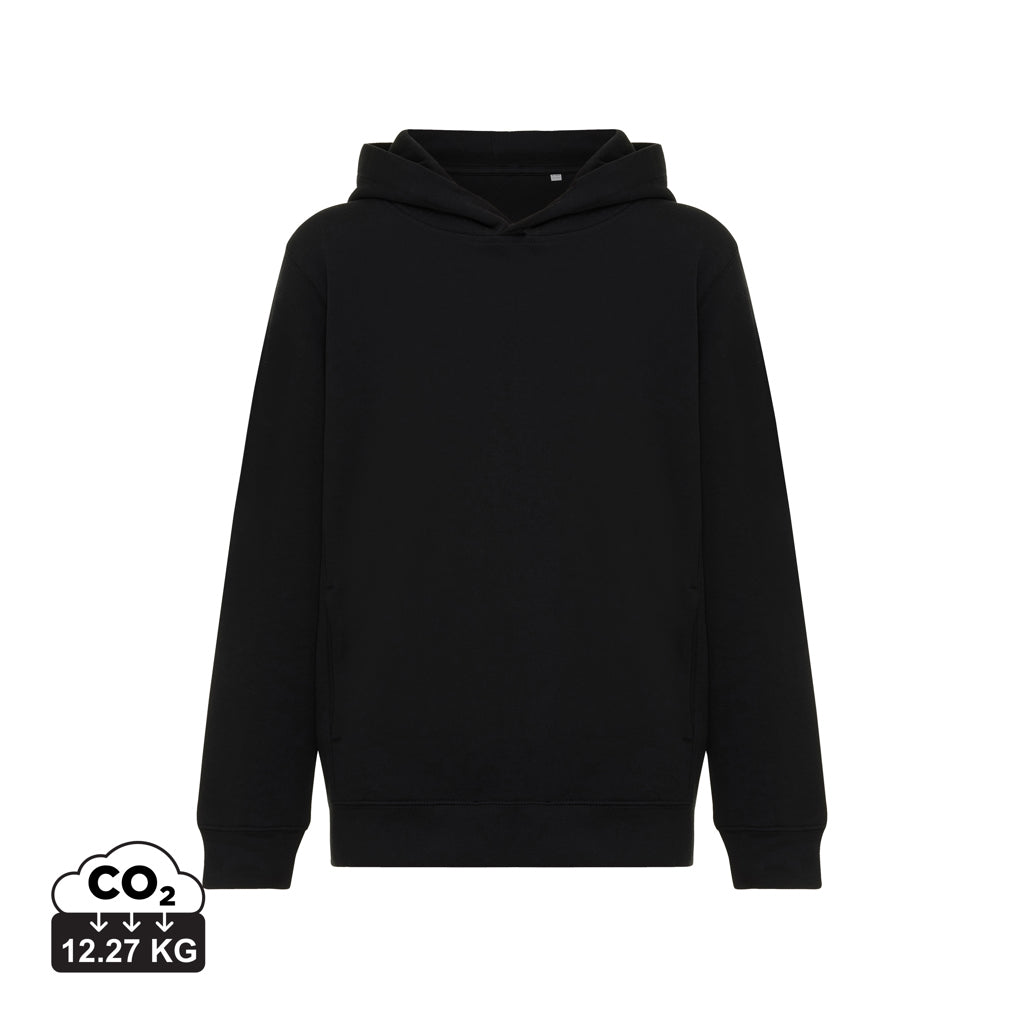 IQONIQ Yengo barnhoodie i återvunnen bomull med sidofickor