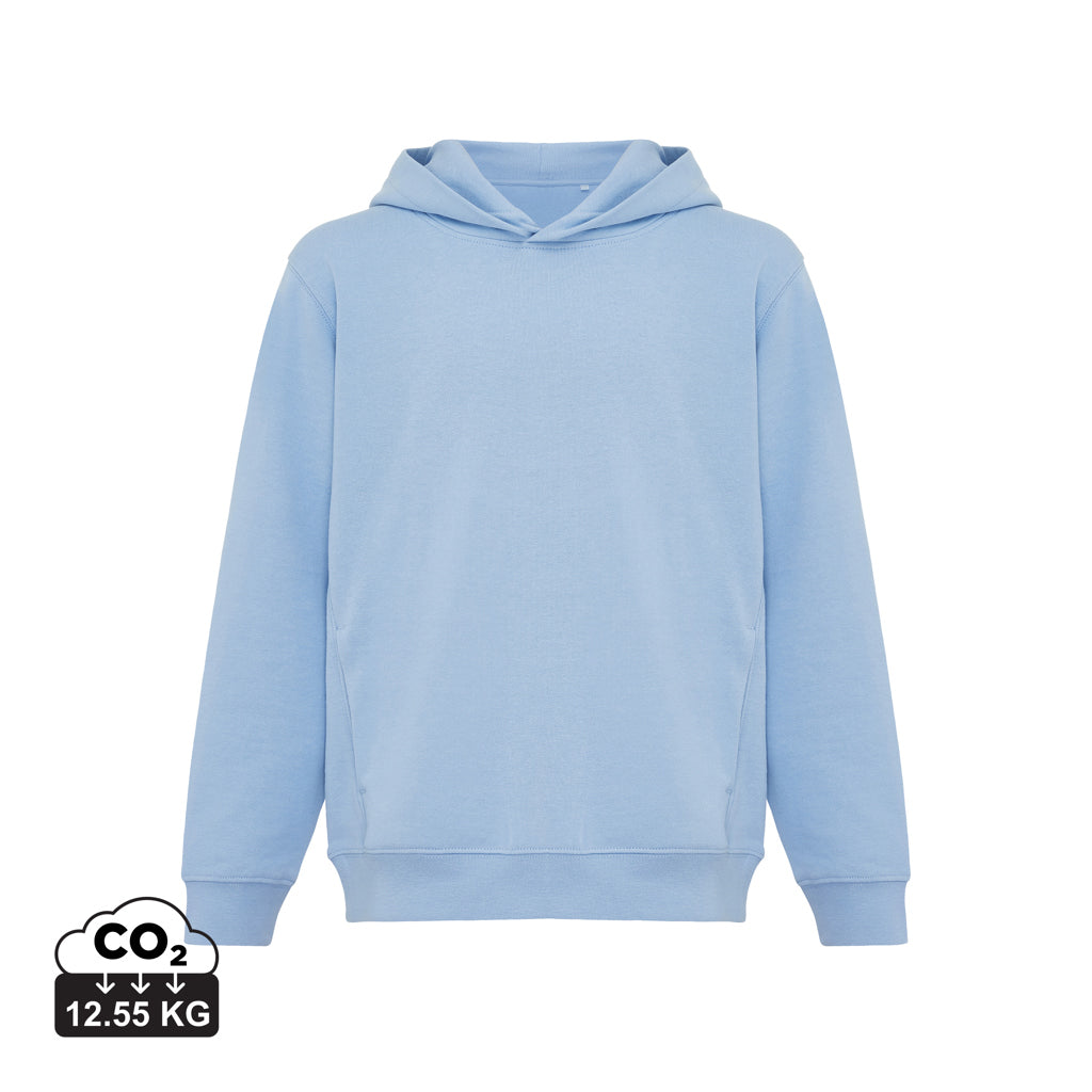 IQONIQ Yengo barnhoodie i återvunnen bomull med sidofickor
