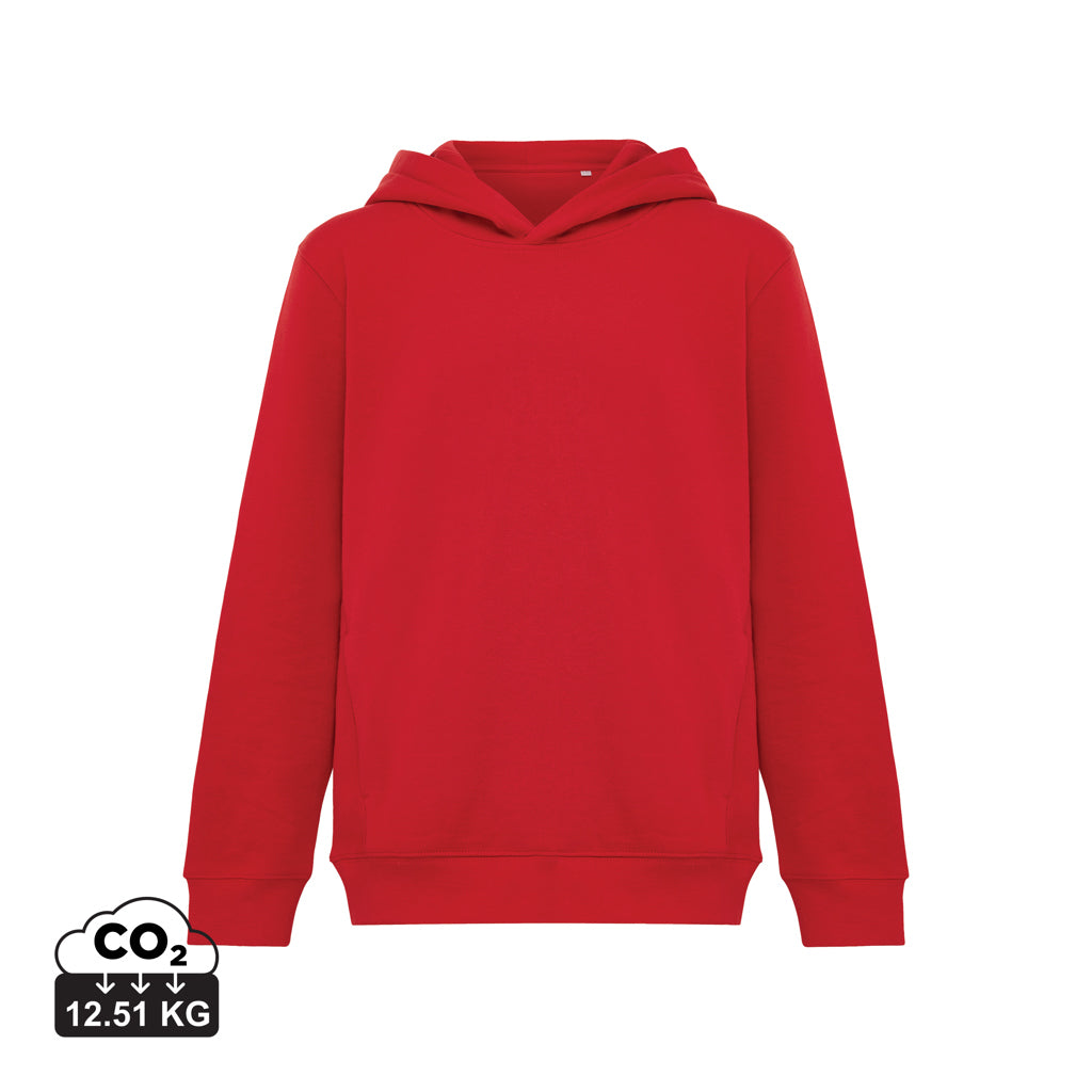 IQONIQ Yengo barnhoodie i återvunnen bomull med sidofickor