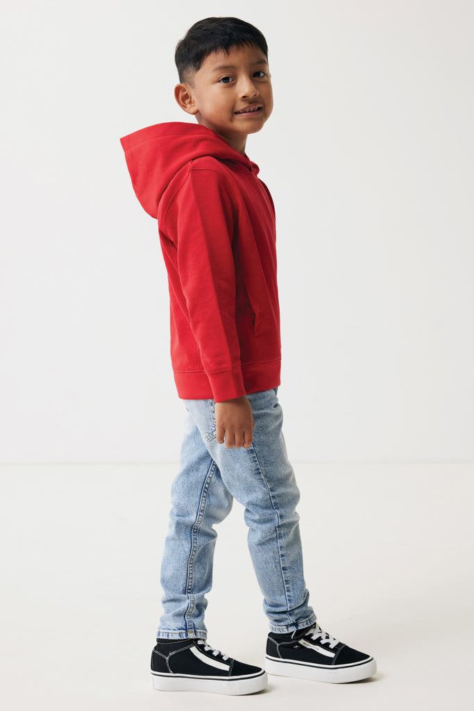 IQONIQ Yengo barnhoodie i återvunnen bomull med sidofickor