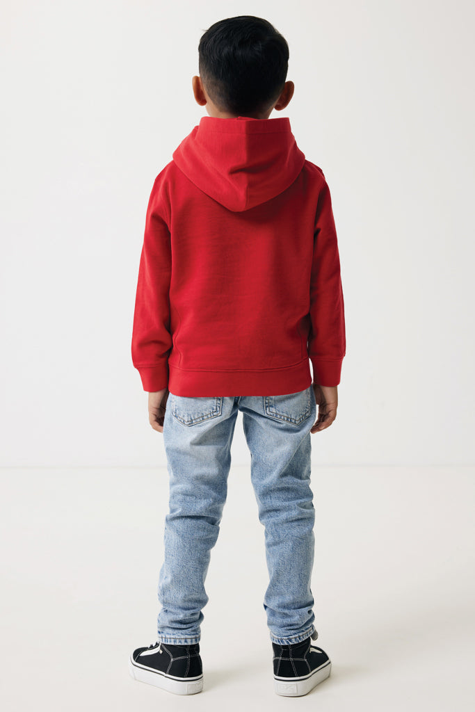 IQONIQ Yengo barnhoodie i återvunnen bomull med sidofickor