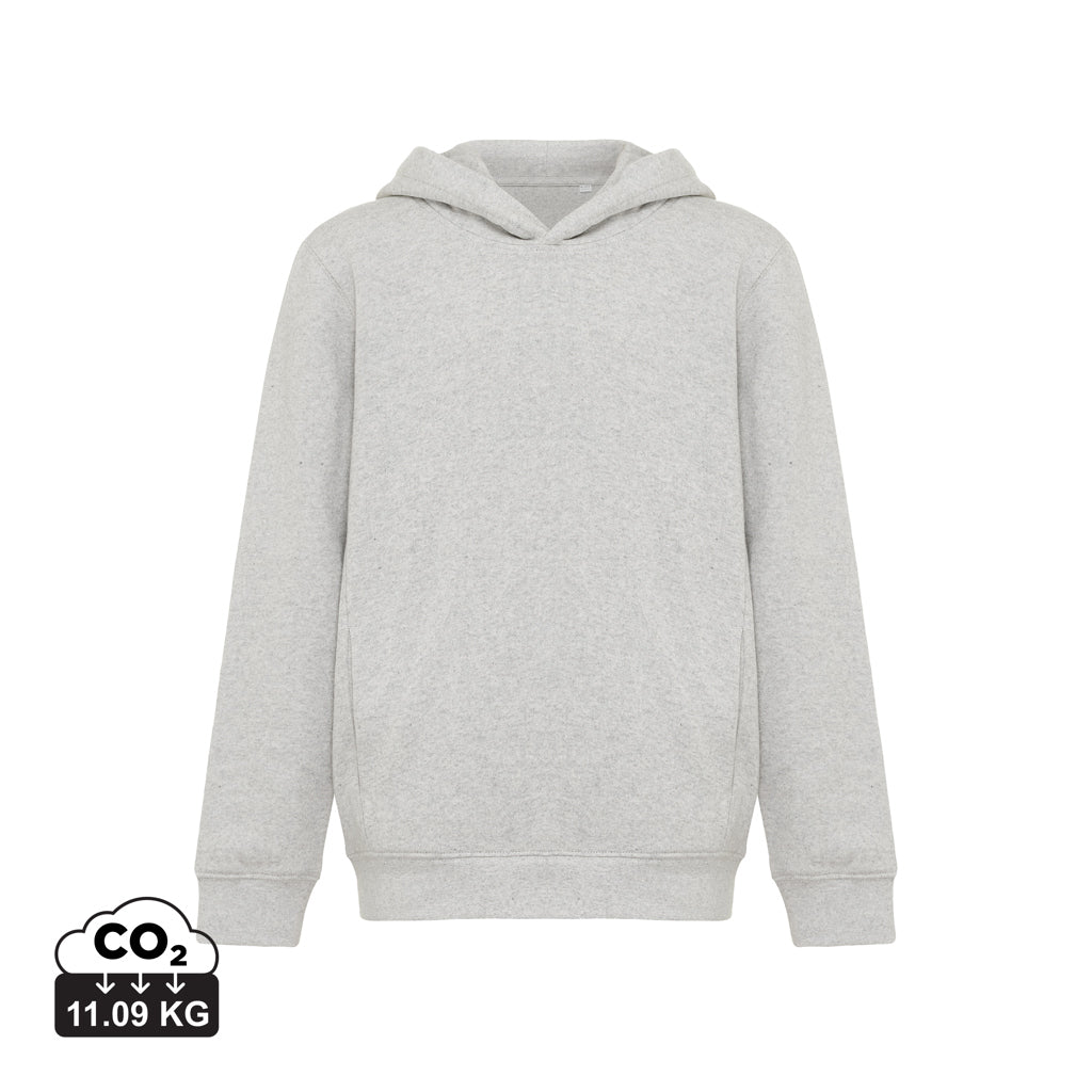 IQONIQ Yengo barnhoodie i återvunnen bomull med sidofickor
