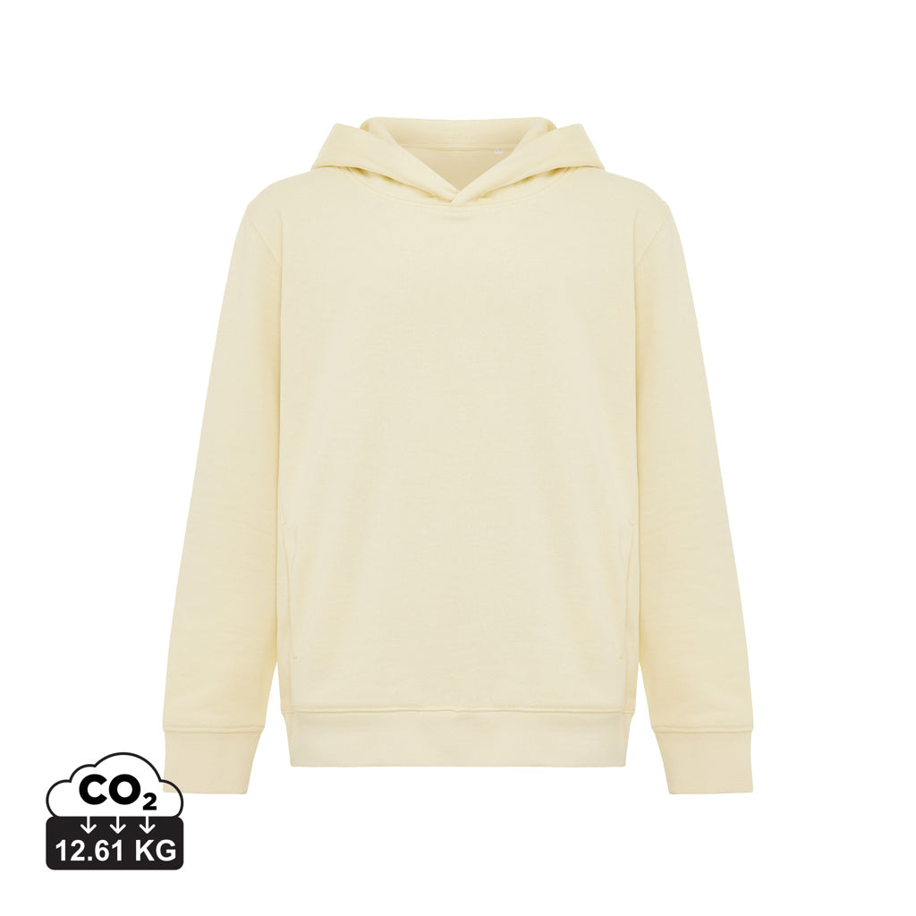 IQONIQ Yengo barnhoodie i återvunnen bomull med sidofickor