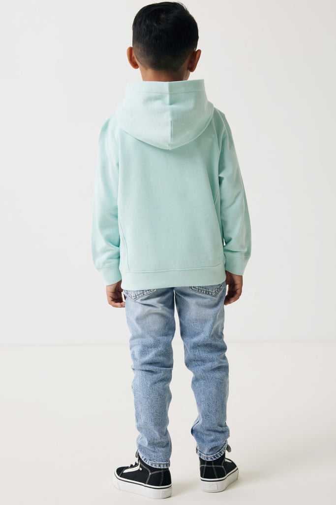 IQONIQ Yengo barnhoodie i återvunnen bomull med sidofickor