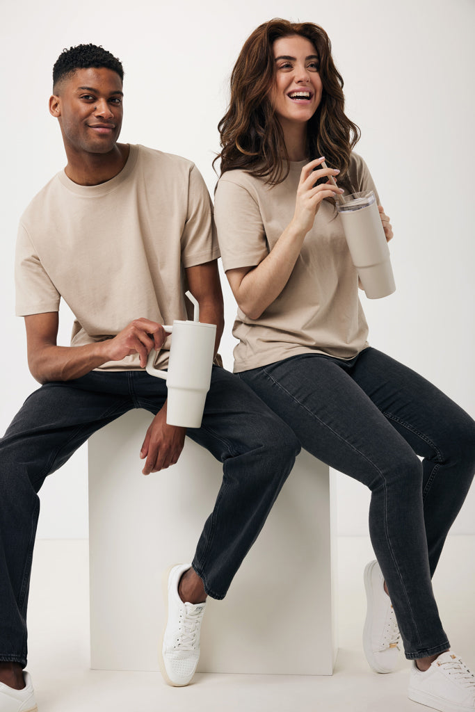 IQONIQ Kakadu relaxed t-shirt i återvunnen bomull