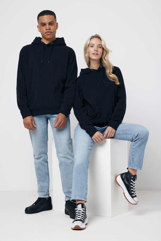IQONIQ Trivor microfleece hoodie i återvunnen polyester