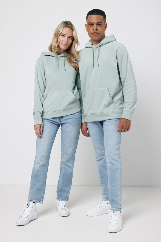 IQONIQ Trivor microfleece hoodie i återvunnen polyester