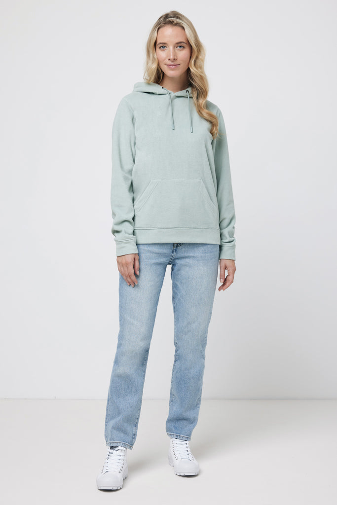 IQONIQ Trivor microfleece hoodie i återvunnen polyester
