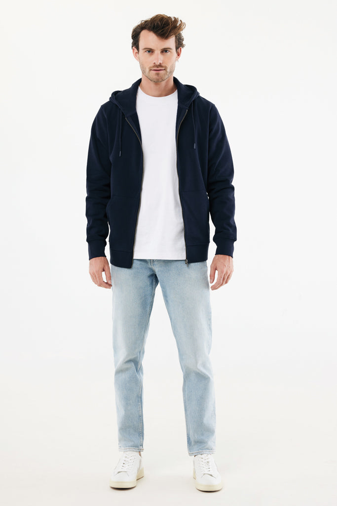 IQONIQ Abisko hoodie med dragkedja i återvunnen bomull - Professional Colors