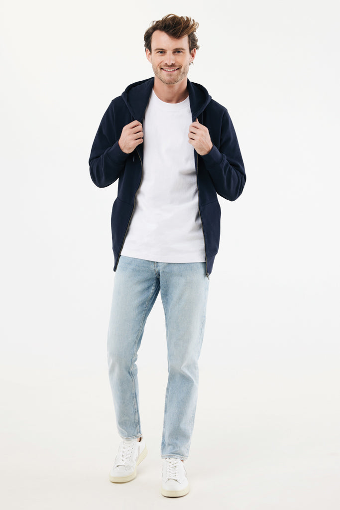 IQONIQ Abisko hoodie med dragkedja i återvunnen bomull - Professional Colors