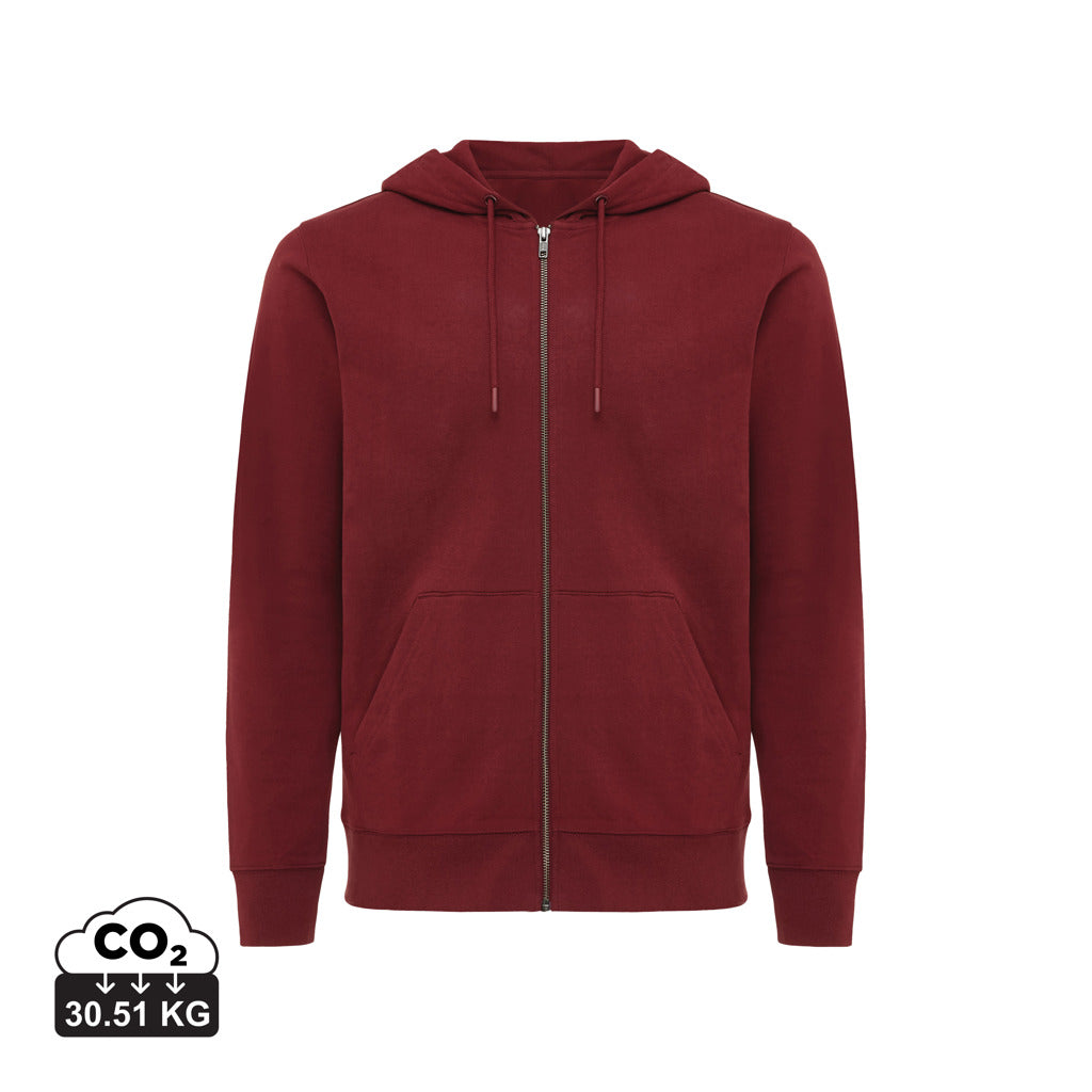 IQONIQ Abisko hoodie med dragkedja i återvunnen bomull - Natural Colors