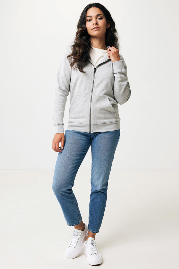 IQONIQ Abisko hoodie med dragkedja i återvunnen bomull - Professional Colors