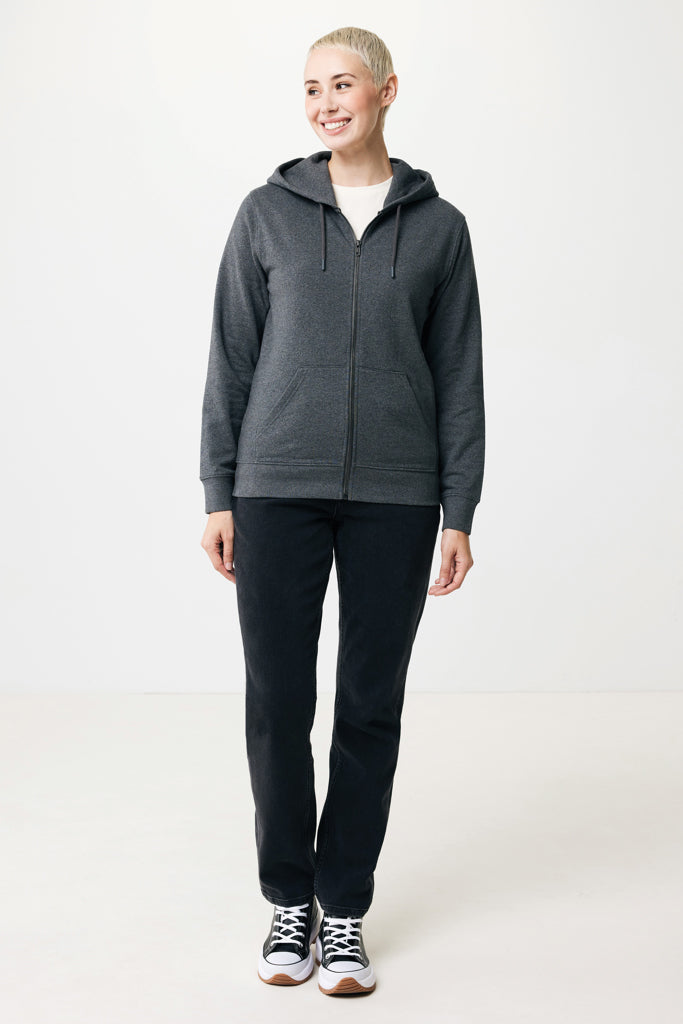 IQONIQ Abisko hoodie med dragkedja i återvunnen bomull - Professional Colors