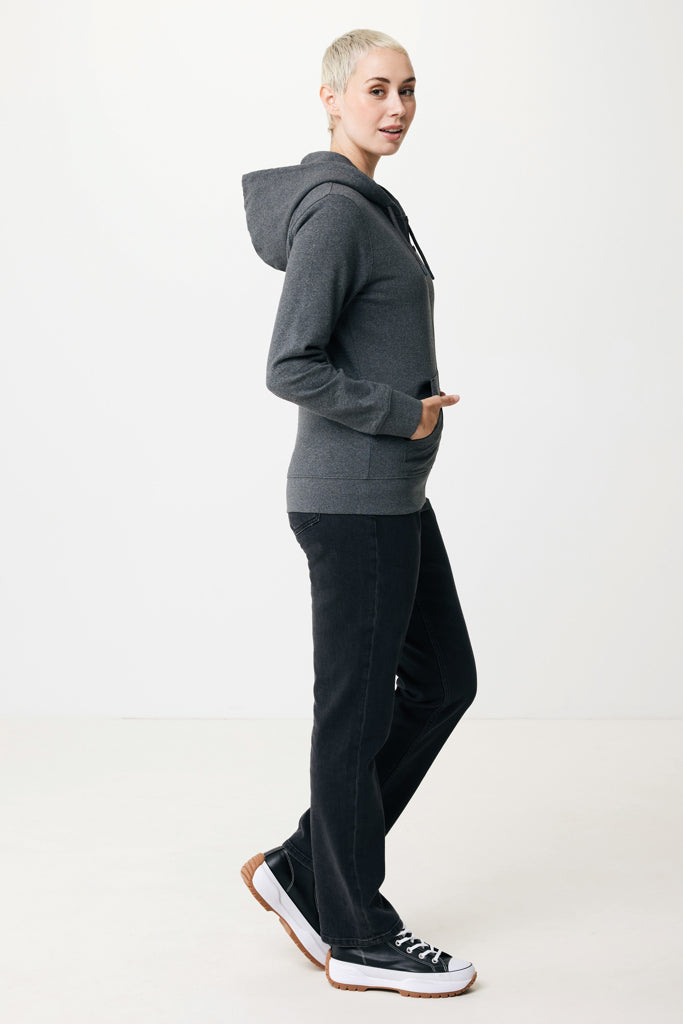 IQONIQ Abisko hoodie med dragkedja i återvunnen bomull - Professional Colors