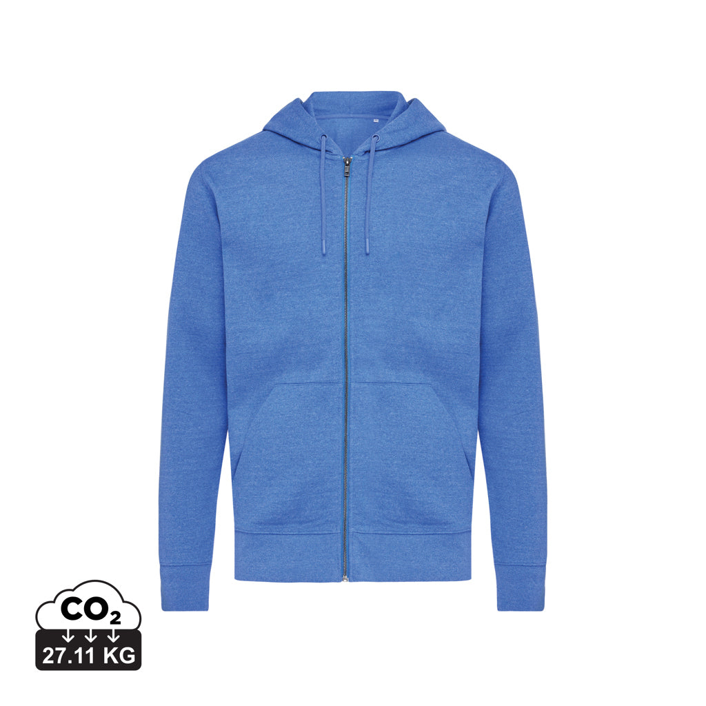 IQONIQ Abisko hoodie med dragkedja i återvunnen bomull - Vibrant Colors