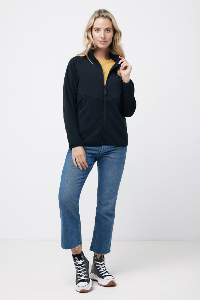 IQONIQ Talung microfleece med dragkedj i återvunnen polyeste